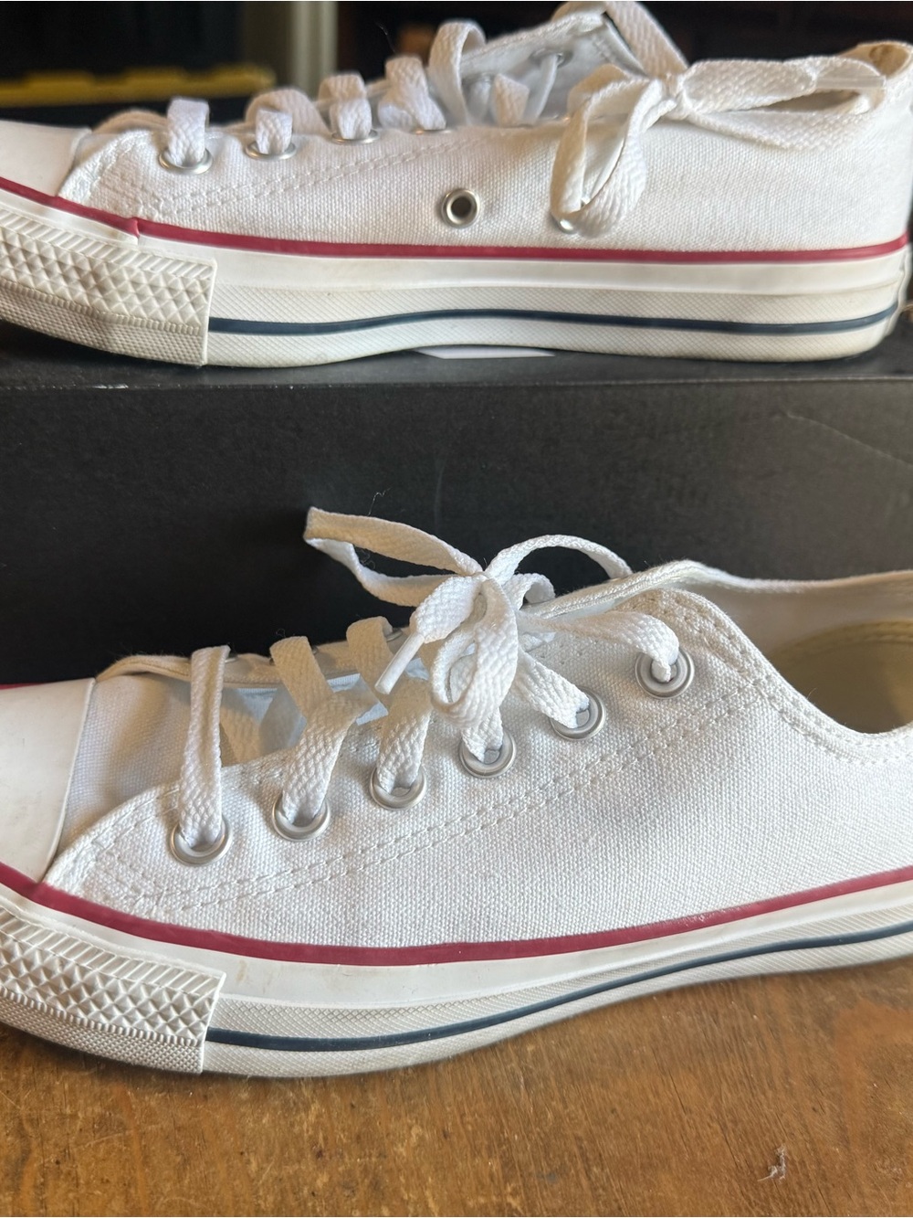 Converse All Star Optical White Low-Top Sneakers, woman's size 7.5